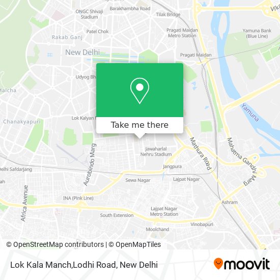 Lok Kala Manch,Lodhi Road map