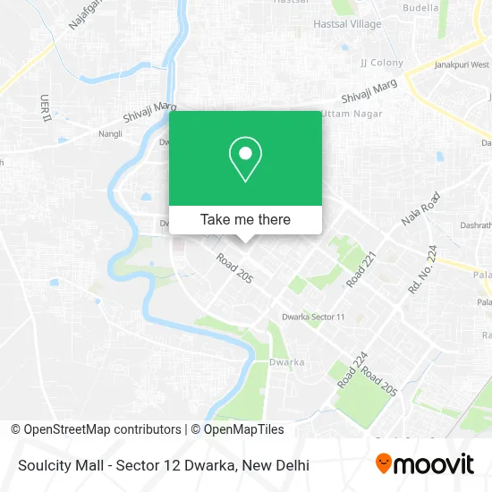 SOULCITY MALL-SECTOR 12 DWARKA map