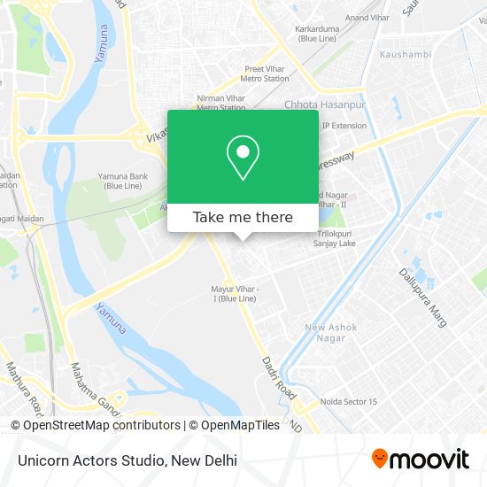 Unicorn Actors Studio map