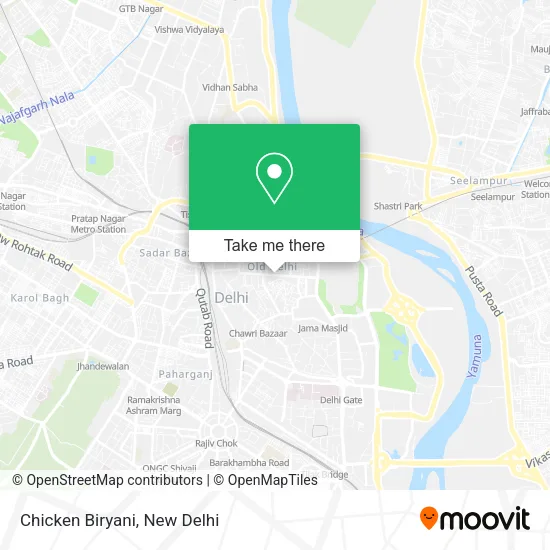 Chicken Biryani map