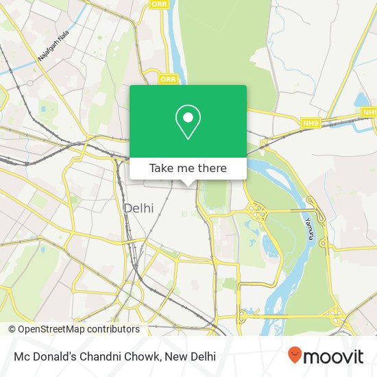 Mc Donald's Chandni Chowk, Chandni Chowk Road New Delhi DL map