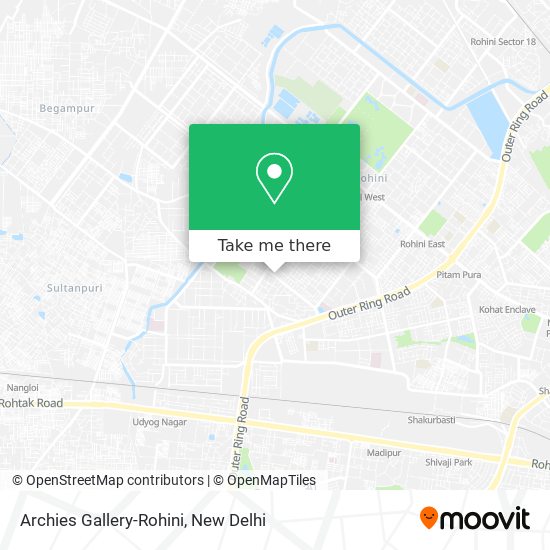 Archies Gallery-Rohini map