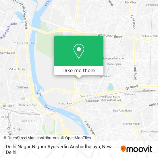 Delhi Nagar Nigam Ayurvedic Aushadhalaya map