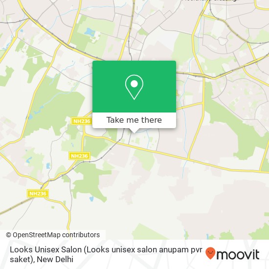 Looks Unisex Salon (Looks unisex salon anupam pvr saket) map