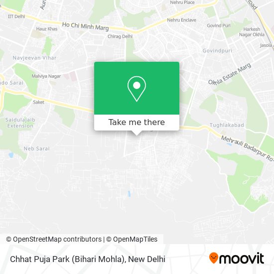 Chhat Puja Park (Bihari Mohla) map
