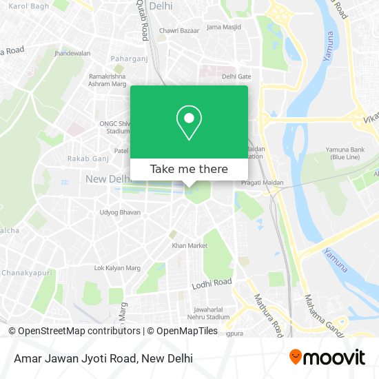 Amar Jawan Jyoti Road map