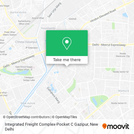 Integrated Freight Complex-Pocket C Gazipur map
