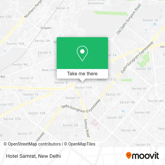 Hotel Samrat map