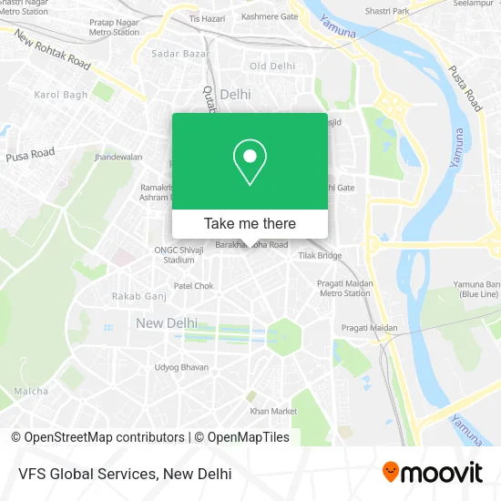 VFS Global Services map