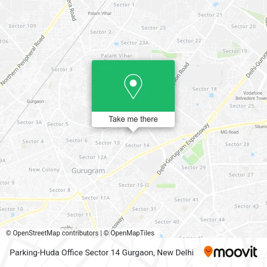 Parking-Huda Office Sector 14 Gurgaon map