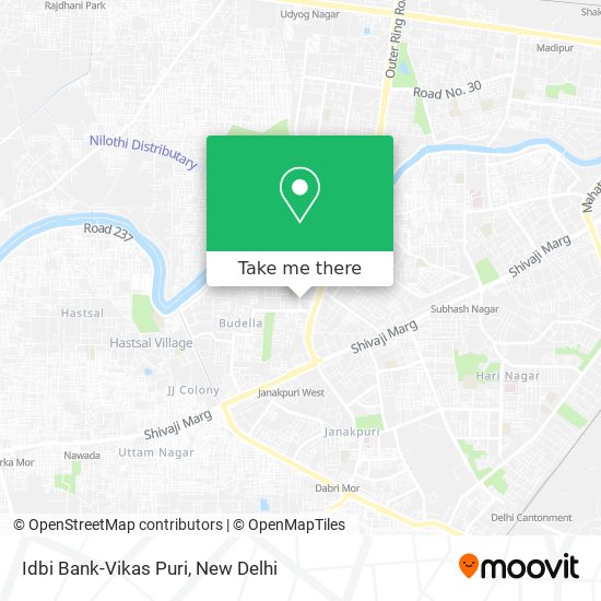 Idbi Bank-Vikas Puri map