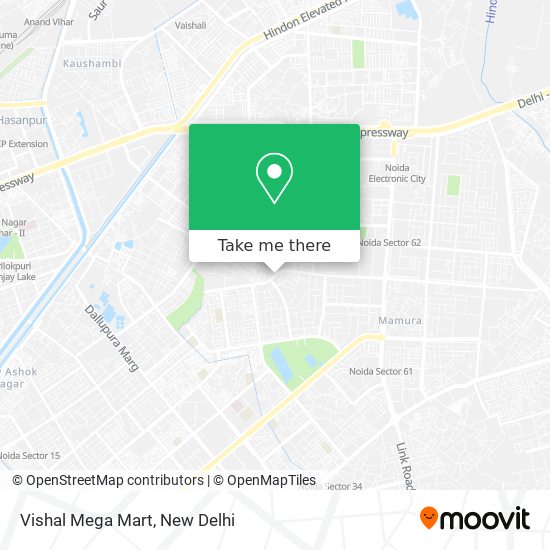 Vishal Mega Mart map