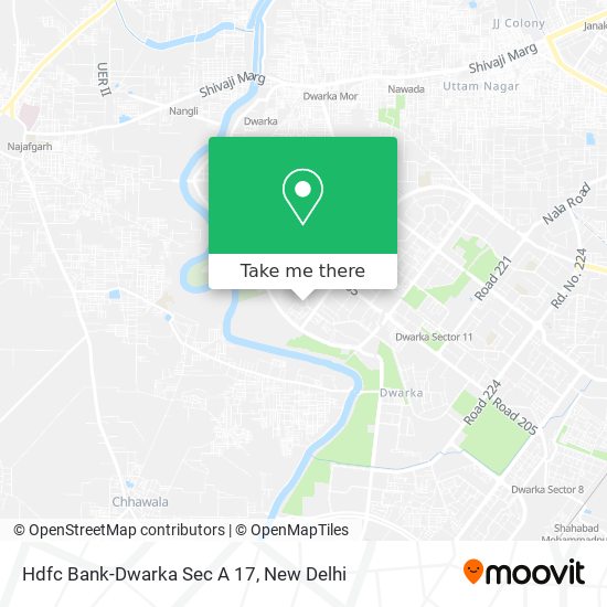 Hdfc Bank-Dwarka Sec A 17 map