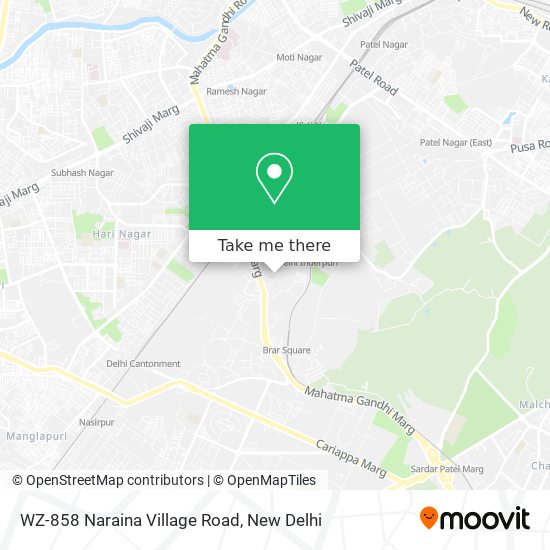 WZ-858 Naraina Village Road map