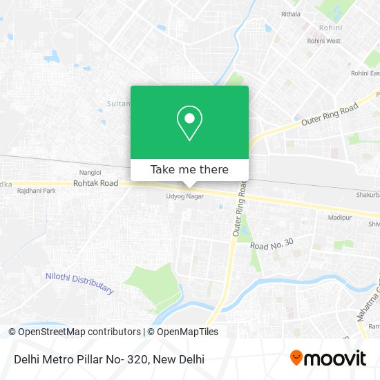 Delhi Metro Pillar No- 320 map