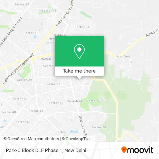 Park-C Block DLF Phase 1 map