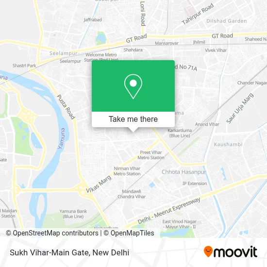 Sukh Vihar-Main Gate map
