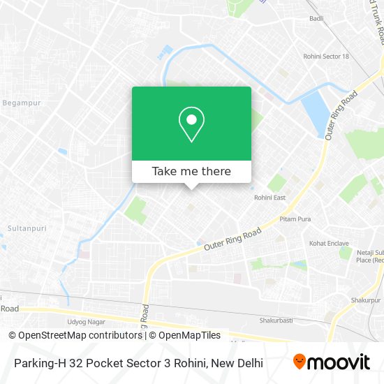 Parking-H 32 Pocket Sector 3 Rohini map