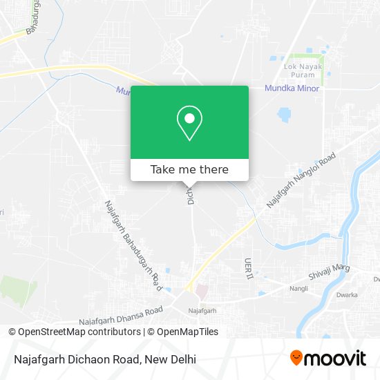 Najafgarh Dichaon Road map