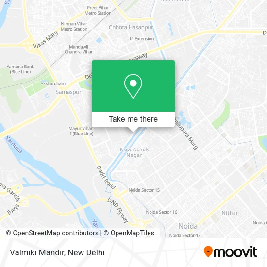 Valmiki Mandir map