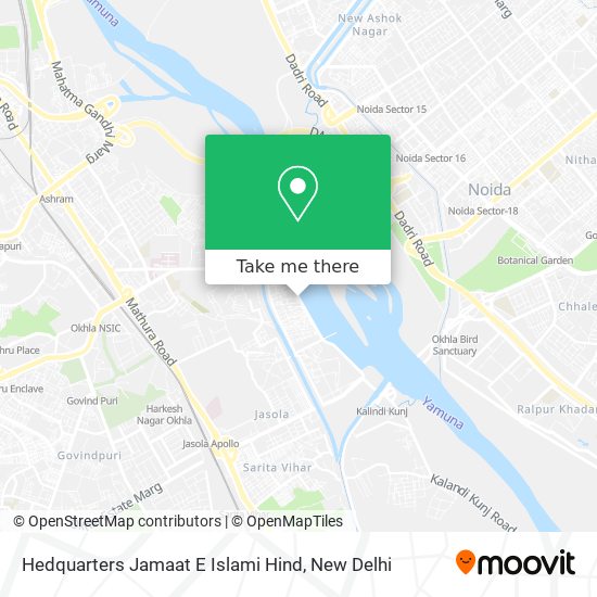 Hedquarters Jamaat E Islami Hind map
