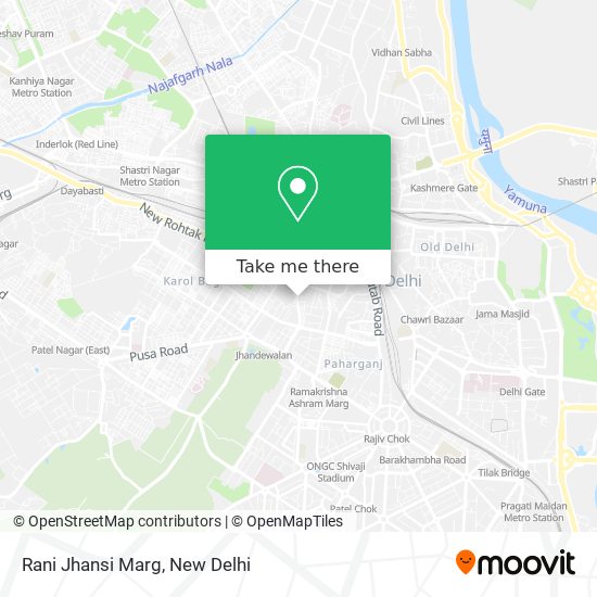 Rani Jhansi Marg map