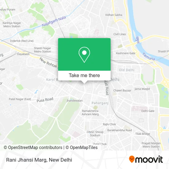 Rani Jhansi Marg map