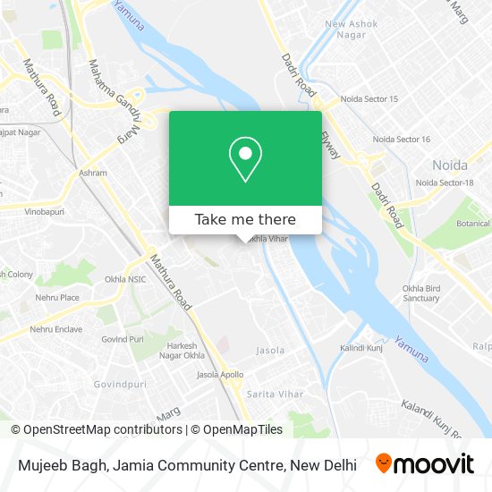 Mujeeb Bagh, Jamia Community Centre map