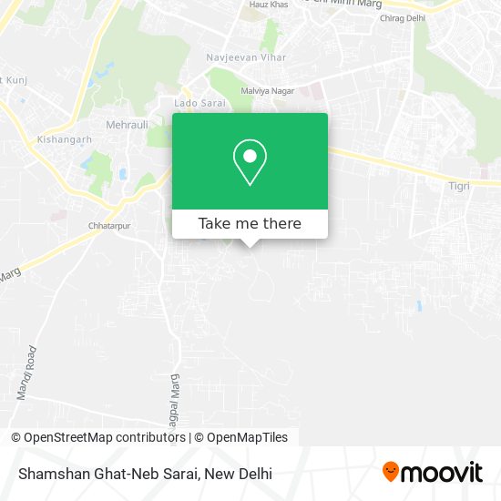 Shamshan Ghat-Neb Sarai map