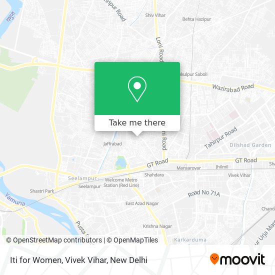 Iti for Women, Vivek Vihar map