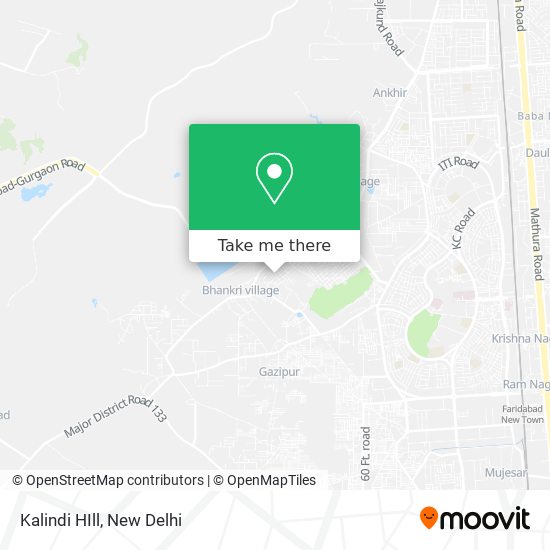 Kalindi HIll map