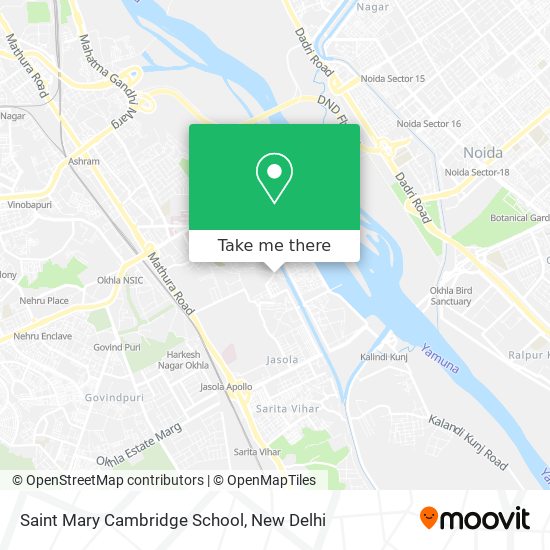 Saint Mary Cambridge School map