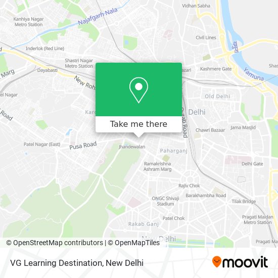 VG Learning Destination map