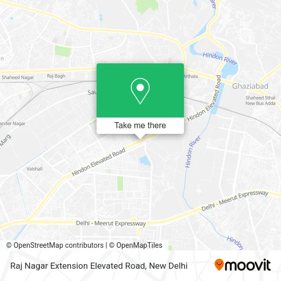 Raj Nagar Extension Elevated Road map