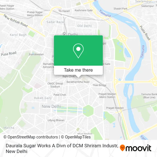 Daurala Sugar Works A Divn of DCM Shriram Industr map