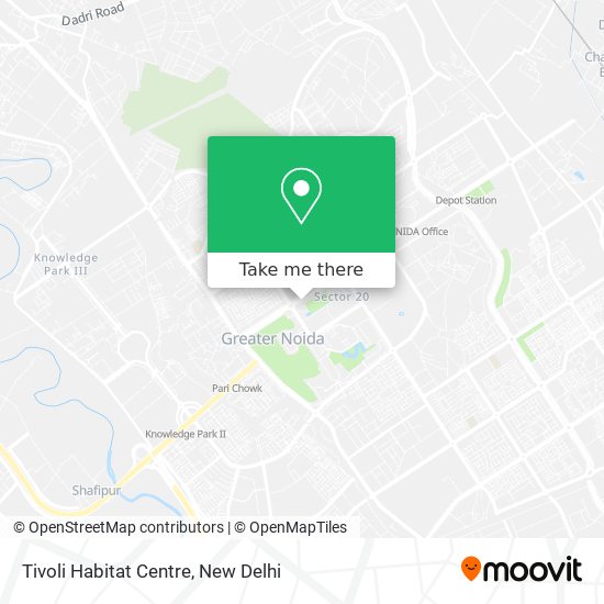 Tivoli Habitat Centre map