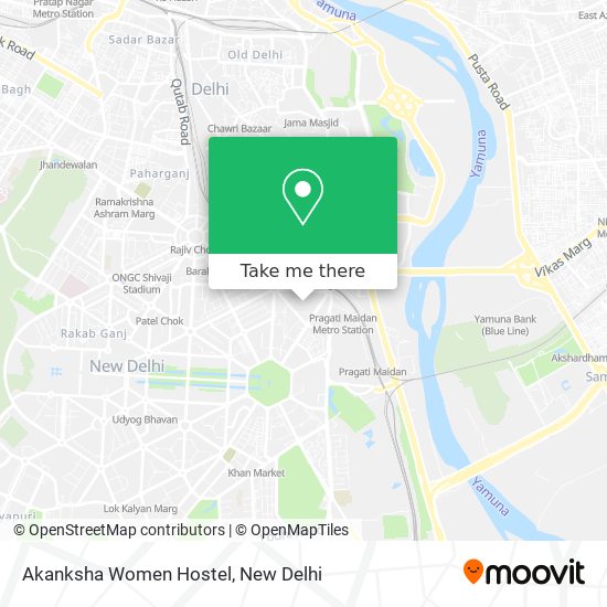Akanksha Women Hostel map