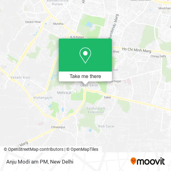 Anju Modi am PM map