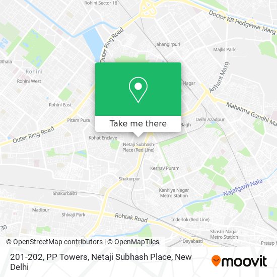 201-202, PP Towers, Netaji Subhash Place map