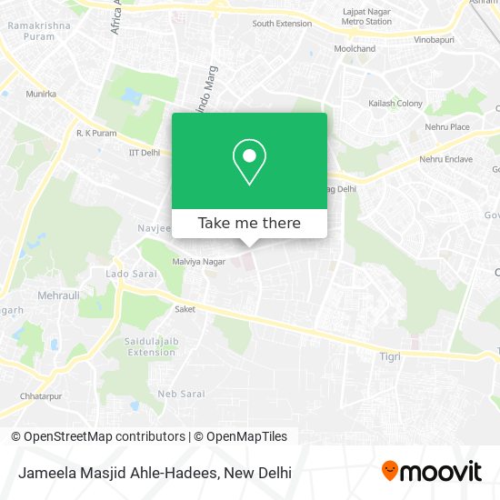 Jameela Masjid Ahle-Hadees map