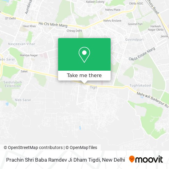 Prachin Shri Baba Ramdev Ji Dham Tigdi map