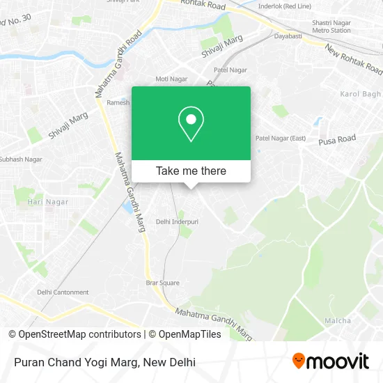 Puran Chand Yogi Marg map