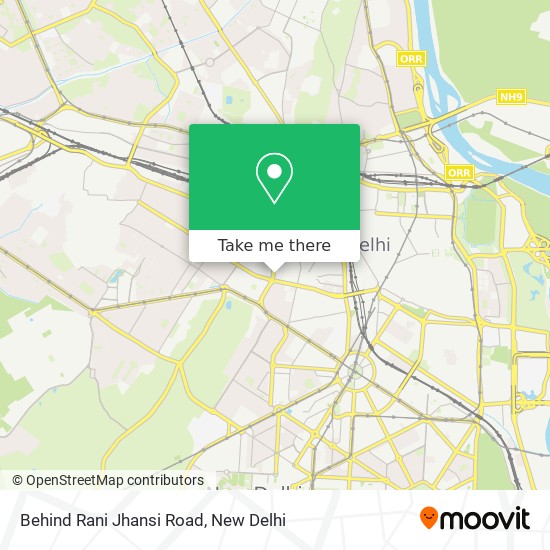 Behind Rani Jhansi Road map