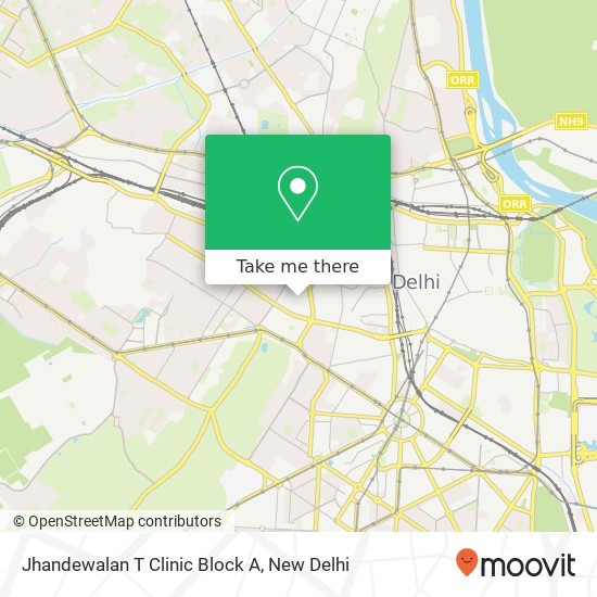 Jhandewalan T Clinic Block A map