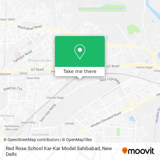 Red Rose School Kar-Kar Model Sahibabad map