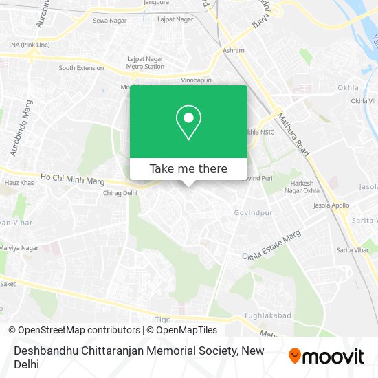 Deshbandhu Chittaranjan Memorial Society map