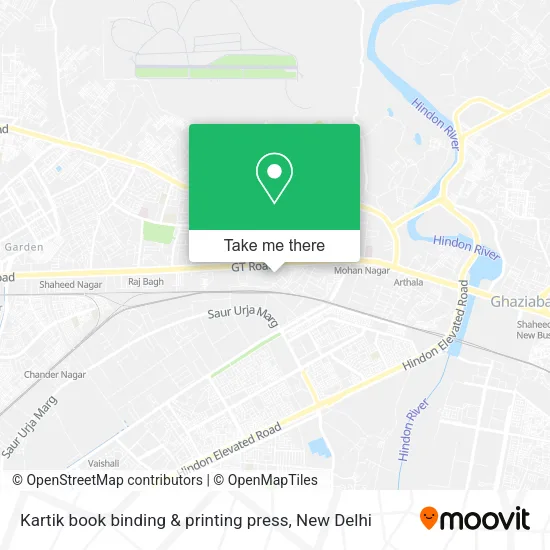 Kartik book binding & printing press map