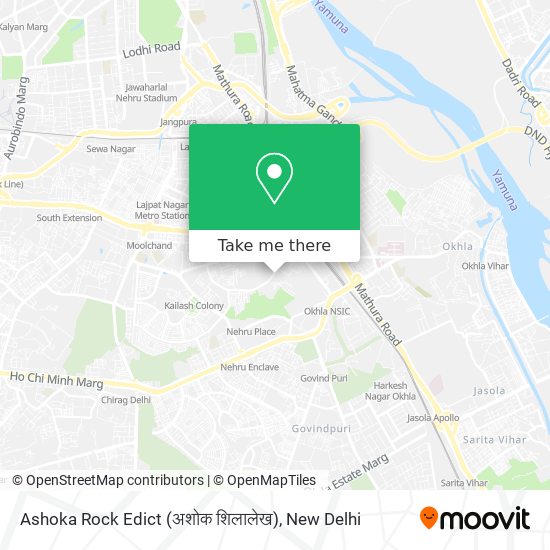 Ashoka Rock Edict (अशोक शिलालेख) map