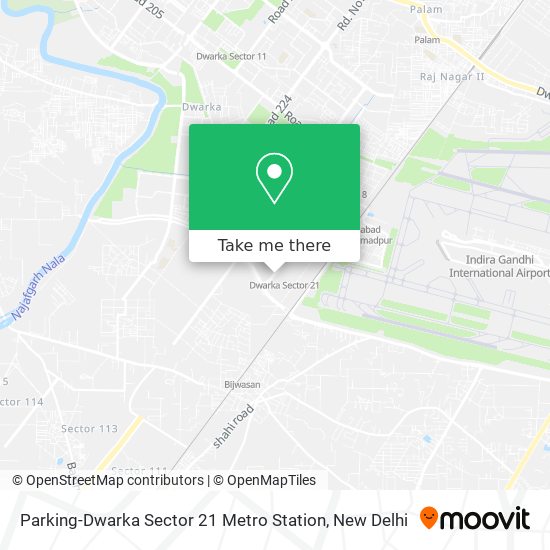Parking-Dwarka Sector 21 Metro Station map