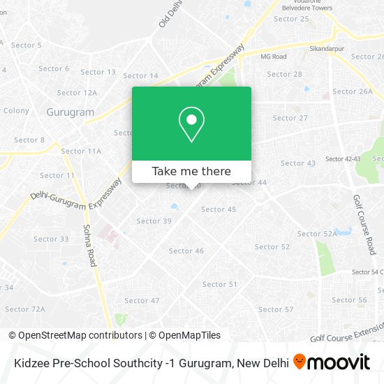 Kidzee Pre-School Southcity -1 Gurugram map